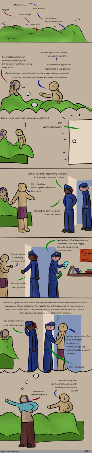 Illustration for article titled Body Policing Police Comic, NSFW